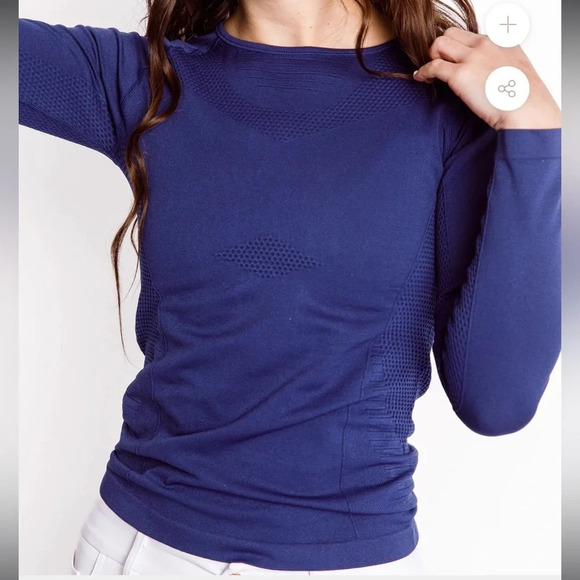 Calliope Golf Coeur Long Sleeve Compression Top L - Picture 1 of 4